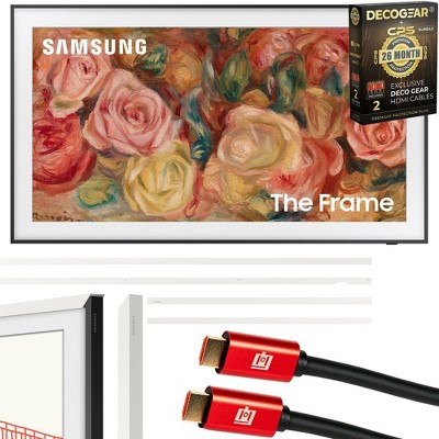 Samsung 43 inch The Frame QLED 4K TV 2024 + 26 Month Protection and Bezel Modern White