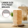 Impresa [120 Pack] Plastic Bread Bags for Homemade Bread or Bakery - - Clear - 8 x 4 x 18  - 3 of 4
