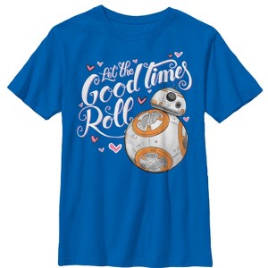 Boy's Star Wars The Force Awakens Valentine BB-8 Good Times Roll T-Shirt - 1 of 4