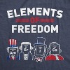 Womens The Element Of Freedom T-Shirt America Patriotic Science Tee - Crazy Dog Women's T Shirt - 2 of 4