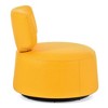 NicBex PU Leather Swivel Accent Chair,Upholstered Swivel Living Room Chairs with Curved Backrest,Cozy Armless Chair,Club Chairs for Living Room - 4 of 4