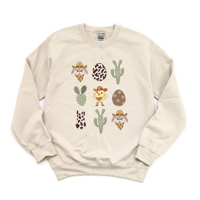 Simply Sage Market Women's Graphic Sweatshirt Western Easter Chart
