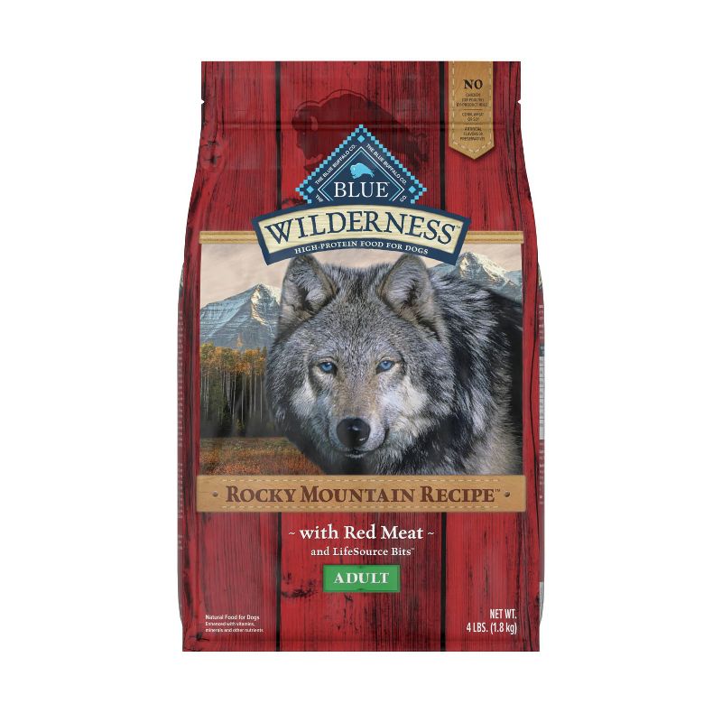Blue Buffalo Wilderness Rocky Mountain Recipe High Protein Natural Adult Dry Dog Food with Red Meat, 1 of 12