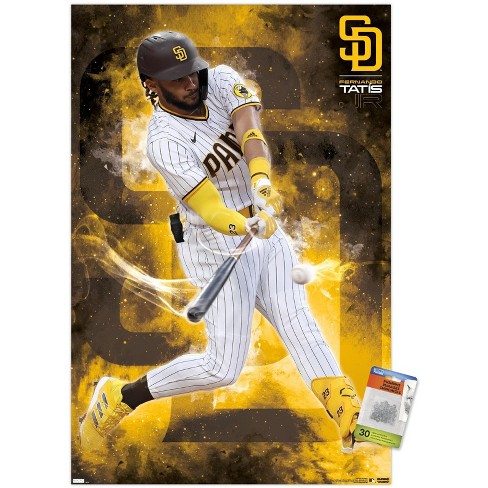 Trends International Mlb San Diego Padres - Fernando Tatis Jr. 22 Unframed  Wall Poster Print Clear Push Pins Bundle 22.375 X 34 : Target