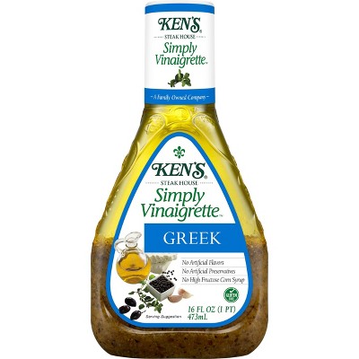 Ken's Steak House Simply Vinaigrette Greek Salad Dressing - 16fl oz