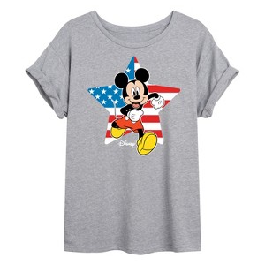 Women's - Disney - Americana Oversized Graphic T-Shirt - 1 of 4