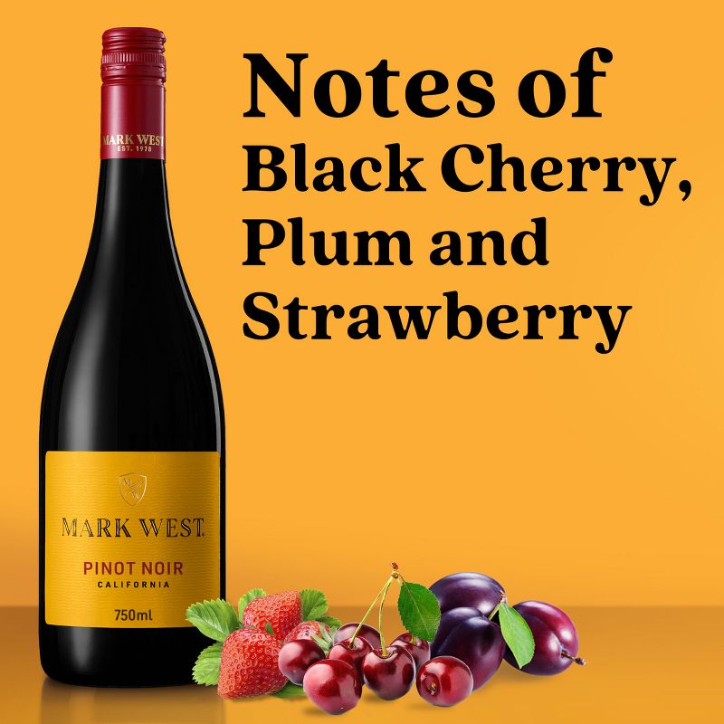 Mark West Pinot Noir Red Wine - 750ml Bottle, 4 of 11