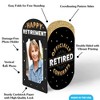 Big Dot of Happiness Happy Retirement Photo Holder Centerpieces, 4x6 Picture Display Box, Black & Gold Table Decoration for Officially Retired, 8 Ct - 4 of 4