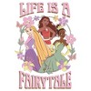 Girl's Disney Princesses Life Is A Floral Fairytale T-Shirt - 2 of 3