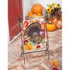 18.0 Inch Turkey Garden Flag Thanksgiving Pumpkins Garden Flags - 3 of 3