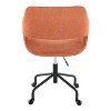 TiramisuBest Contemporary Orange Fabric Adjustable Office Chair with 360¡ã Swivel, Cushioned Seat & Backrest - 4 of 4