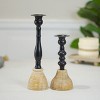 VIP Metal 3.75 in. Black Candle Holders Set of 2 - 2 of 4