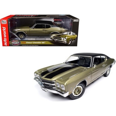 1970 Chevrolet Chevelle SS Tricentennial Gold with Black and Vinyl Top (MCACN) 1/18 Diecast Model Car by Auto World