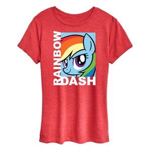 Women's - My Little Pony - Character Block Rainbow Dash Short Sleeve Graphic T-Shirt - 1 of 4