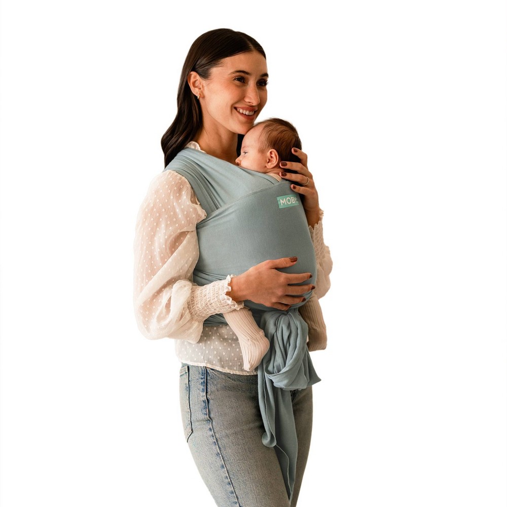 Photos - Baby Safety Products Moby Evolution Wrap Baby Carrier - Sea Glass