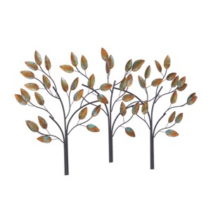 Traditional Metal Nature Wall Decor Brown - Olivia & May - 1 of 4