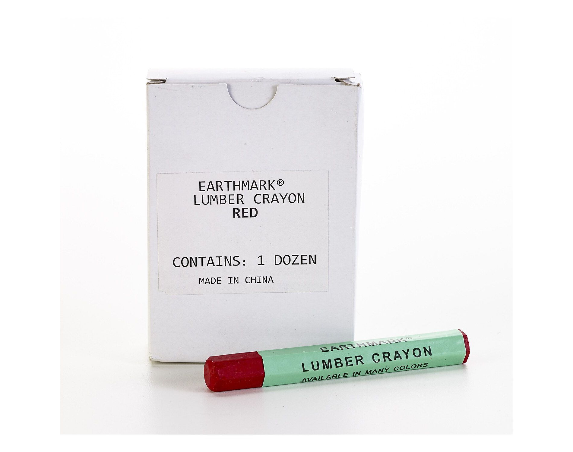 Mutual Industries Lumber Crayons Red 12/Box 16100-79