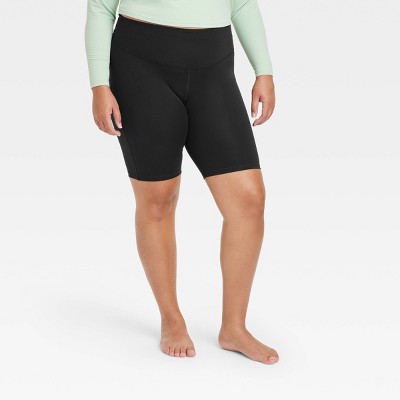 Women's Plus Size Ultra High-Rise Bike Shorts - All in Motion - Teal - 1X -  S429