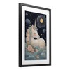 Stupell Industries Unicorn Surrounded By Clouds Framed Print Under Glass Art - 2 of 4