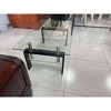 Sapphtopaz 39.37" Modern Rectangular 2-Layer Coffee Table with Tempered Glass Top, Living Room Tables, Center Table for Living Room - 2 of 4