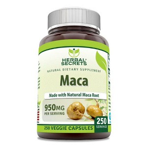 Herbal Secrets Organic Maca 950 Mg 250 Veggie Capsules - 1 of 1