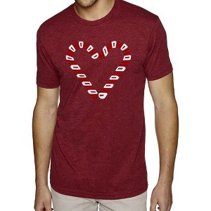 LA Pop Art Candy Canes - Men's Premium Blend Word Art T-Shirt - 1 of 4