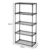 Vynxaria Heavy Duty 5-Shelf Utility Storage Shelves, Versatile Wire Rack, 1 Pack - 4 of 4