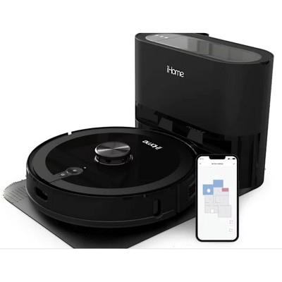 iHome iHRVS1PRO-3BLK-RB AutoVac Nova S1 Pro Self Empty LIDAR Mapping, 150 Min Runtime, Strong Suction Robot Vacuum - Certified Refurbished Grade B