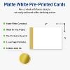 Avery Printable Rectangle Postcards, Gold-Dipped Edge, 4" x 6", Matte White Rectangle Postcards, Laser/Inkjet, 20ct, Great for Postcards - 2 of 4