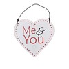 K & K INTERIORS 3.0 Inch Valentine Message Heart Kiss Love Hugs Tree Ornaments - 2 of 4