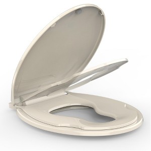 Toilet Seat, Soft Close Lid, Slow Close Noiseless Design, American Standard Compatible - 1 of 1