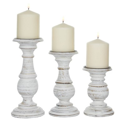 rustic candle holders