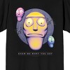Rick & Morty Show Me What You Got Adult Black Crew Neck Short Sleeve T-shirt - 2 of 3