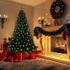 TackView 6.5FT Pre-Lit Artificial Christmas Tree, Xmas Tree with Warm White & Colored Change Lights, 8 Lighting Modes - 2 of 4
