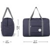 Hachikiko Foldable 25L Travel Duffel Tote, Waterproof Carry On Luggage for Frontier Airlines, Overnight Gym Bag,Dark
 Blue - 4 of 4