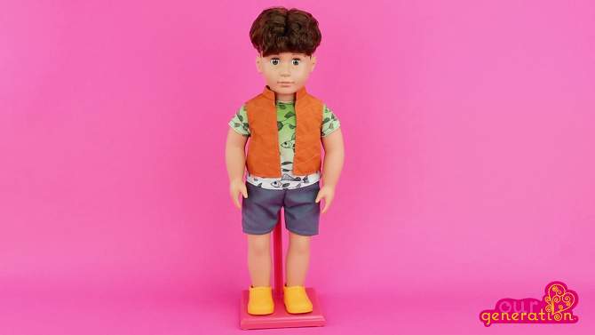 Our Generation Camden 18&#34; Camping Boy Doll, 2 of 6, play video