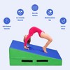 Costway Incline Gymnastics Mat Wedge Ramp Fitness Skill Tumbling Exercise Mat W/ Handles - 4 of 4