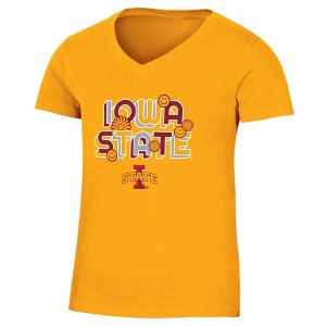 NCAA Iowa State Cyclones Girls' V-Neck T-Shirt - 1 of 3