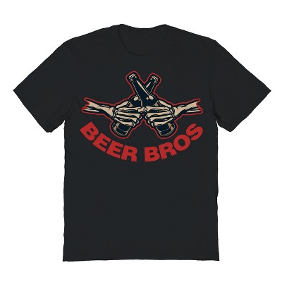 Rerun Island Men's Beer Bros Short Sleeve Graphic Cotton T-Shirt