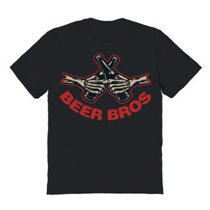 Rerun Island Men's Beer Bros Short Sleeve Graphic Cotton T-Shirt - 1 of 1