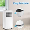 Kismile 10000 ASHRAE BTU/6000 BTU DOE 115-Volt Vented Medium Room Portable Air Conditioner Remote Included - 3 of 4