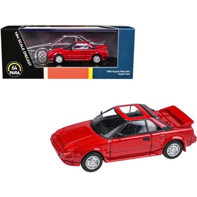 1985 Toyota MR2 MK1 Super Red with Sunroof 1/64 Diecast Model Car by Paragon Models