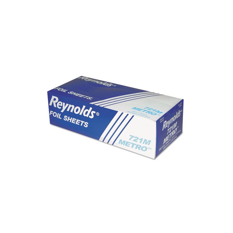 Metro Pop-Up Aluminum Foil Sheets, 12 x 10.75, Silver, 500/Box, 6/Carton Metro Pop-Up Aluminum Foil Sheets, 12 x 10.75, Silver, 500/Box, 6/Carton