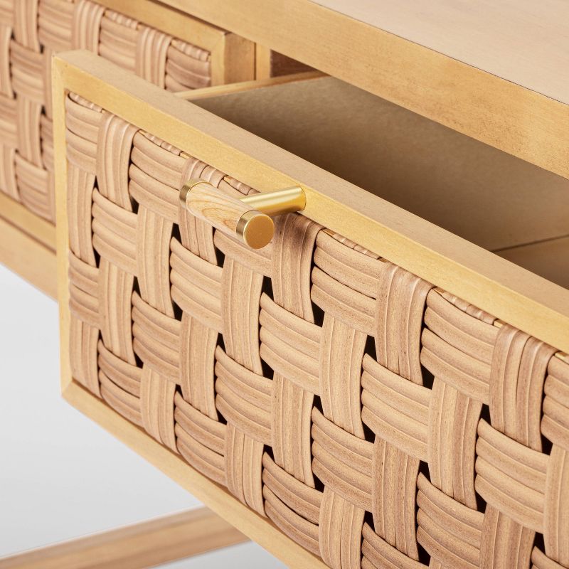 Palmdale Woven Drawer Console Natural - Threshold&#8482; designed with Studio McGee, 5 of 9