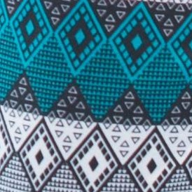 aztec diamond teal