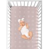 Sweet Jojo Designs Girl Baby Fitted Crib Sheet Boho Hatch Pink and White - 4 of 4