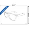 Trends International LINE AND BRUSH - Continuous Line Sunglasses Framed Wall Poster Prints - 3 of 4