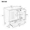 30'' Bathroom Vanity With Sink, Bathroom Vintage Vanity, Bathroom Cabinets Modern With Multi-Functional Storage Space-Cuddlewood - 4 of 4