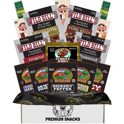 Buffalo Bills Keto Friendly Jerky & More Gift Box (15 keto friendly meat snacks)