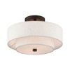 Livex Lighting Meridian 2 - Light Semi-Flush Mount in  English Bronze - 4 of 4